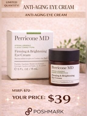 Perricone MD Firming & Brightening Eye Cream - Brown and White Packaging